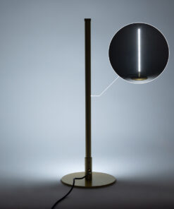 GloboStar® DALUMA 60469 Επιτραπέζιο Φωτιστικό LED CCT 8W 880lm 200° AC 220-240V – Εναλλαγή Φωτισμού μέσω On/Off All In One Ψυχρό 6000k+Φυσικό 4500k+Θερμό 2700k Μ15 x Π15 x Υ46cm – Χρυσό – 3 Χρόνια Εγγύηση