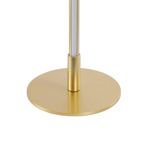 GloboStar® DALUMA 60469 Επιτραπέζιο Φωτιστικό LED CCT 8W 880lm 200° AC 220-240V – Εναλλαγή Φωτισμού μέσω On/Off All In One Ψυχρό 6000k+Φυσικό 4500k+Θερμό 2700k Μ15 x Π15 x Υ46cm – Χρυσό – 3 Χρόνια Εγγύηση