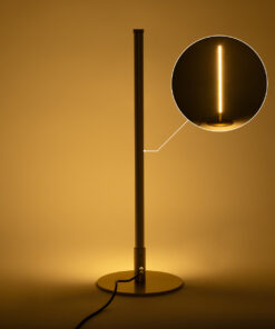 GloboStar® DALUMA 60469 Επιτραπέζιο Φωτιστικό LED CCT 8W 880lm 200° AC 220-240V – Εναλλαγή Φωτισμού μέσω On/Off All In One Ψυχρό 6000k+Φυσικό 4500k+Θερμό 2700k Μ15 x Π15 x Υ46cm – Χρυσό – 3 Χρόνια Εγγύηση