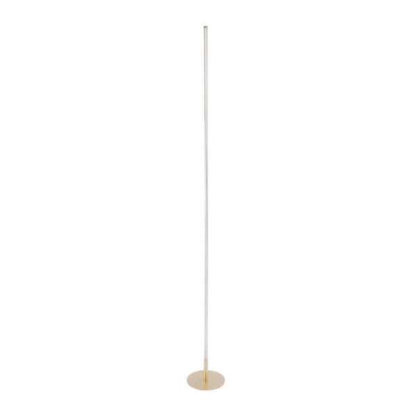 GloboStar® DALUMA 60472 Επιδαπέδιο Φωτιστικό LED CCT 24W 2640lm 200° AC 220-240V – Εναλλαγή Φωτισμού μέσω On/Off All In One Ψυχρό 6000k+Φυσικό 4500k+Θερμό 2700k Μ18 x Π18 x Υ160cm – Χρυσό – 3 Χρόνια Εγγύηση