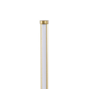 GloboStar® DALUMA 60472 Επιδαπέδιο Φωτιστικό LED CCT 24W 2640lm 200° AC 220-240V – Εναλλαγή Φωτισμού μέσω On/Off All In One Ψυχρό 6000k+Φυσικό 4500k+Θερμό 2700k Μ18 x Π18 x Υ160cm – Χρυσό – 3 Χρόνια Εγγύηση