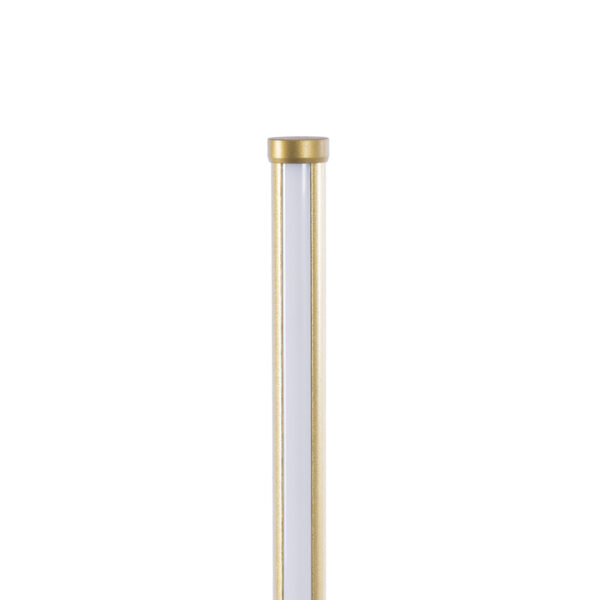 GloboStar® DALUMA 60472 Επιδαπέδιο Φωτιστικό LED CCT 24W 2640lm 200° AC 220-240V – Εναλλαγή Φωτισμού μέσω On/Off All In One Ψυχρό 6000k+Φυσικό 4500k+Θερμό 2700k Μ18 x Π18 x Υ160cm – Χρυσό – 3 Χρόνια Εγγύηση