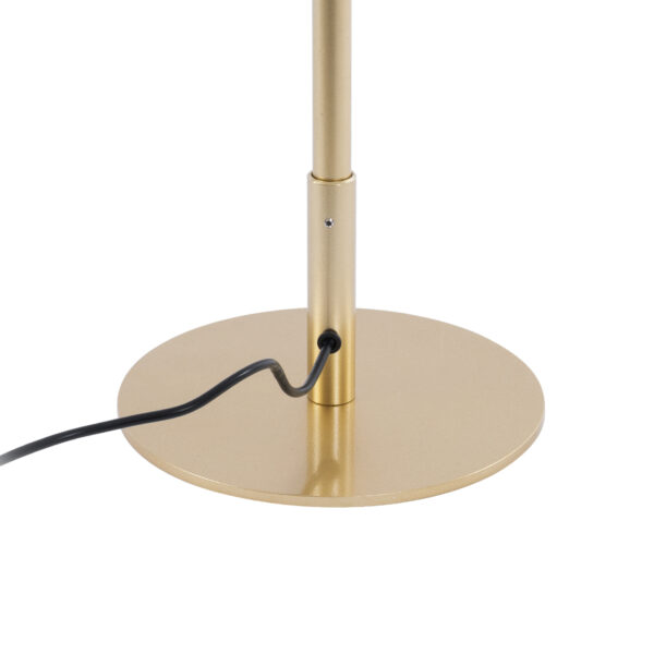 GloboStar® DALUMA 60472 Επιδαπέδιο Φωτιστικό LED CCT 24W 2640lm 200° AC 220-240V – Εναλλαγή Φωτισμού μέσω On/Off All In One Ψυχρό 6000k+Φυσικό 4500k+Θερμό 2700k Μ18 x Π18 x Υ160cm – Χρυσό – 3 Χρόνια Εγγύηση