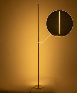 GloboStar® DALUMA 60472 Επιδαπέδιο Φωτιστικό LED CCT 24W 2640lm 200° AC 220-240V – Εναλλαγή Φωτισμού μέσω On/Off All In One Ψυχρό 6000k+Φυσικό 4500k+Θερμό 2700k Μ18 x Π18 x Υ160cm – Χρυσό – 3 Χρόνια Εγγύηση