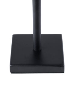 GloboStar® NEGA 60473 Μοντέρνο Επιτραπέζιο Φωτιστικό Πορτατίφ LED 2.2W 154lm 360° DC 5V Επαναφορτιζόμενο με Μπαταρία Li-ion 4000mAh – Διακόπτη Αφής – Θερμό Λευκό 2700K – Dimmable – D10 x H39cm – Μαύρο – 2 Years Warranty