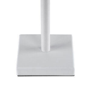 GloboStar® NEGA 60474 Μοντέρνο Επιτραπέζιο Φωτιστικό Πορτατίφ LED 2.2W 154lm 360° DC 5V Επαναφορτιζόμενο με Μπαταρία Li-ion 4000mAh – Διακόπτη Αφής – Θερμό Λευκό 2700K – Dimmable – D10 x H39cm – Λευκό – 2 Years Warranty