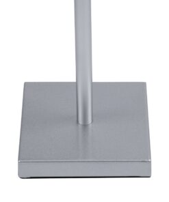 GloboStar® NEGA 60480 Μοντέρνο Επιδαπέδιο Φωτιστικό LED 2.2W 154lm 360° DC 5V Επαναφορτιζόμενο με Μπαταρία Li-ion 4000mAh – Διακόπτη Αφής – Θερμό Λευκό 2700K – Dimmable – D10 x H135cm – Ασημί – 2 Years Warranty