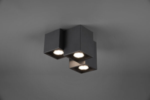 Φωτιστικό Οροφής Trio Lighting   GU10 Μαύρο Ματ Μεταλλικό    604900332