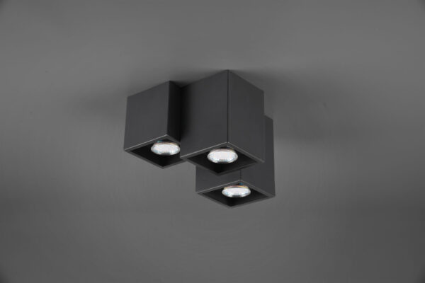 Φωτιστικό Οροφής Trio Lighting   GU10 Μαύρο Ματ Μεταλλικό    604900332