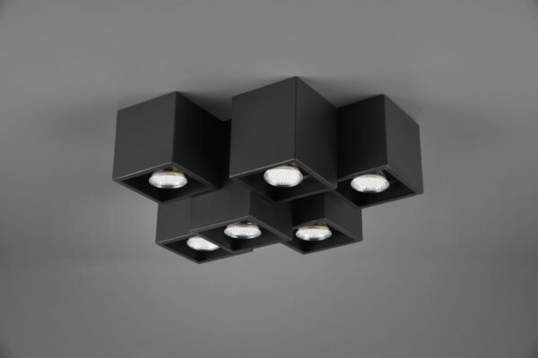 Φωτιστικό Οροφής Trio Lighting   GU10 Μαύρο Ματ Μεταλλικό    604900632