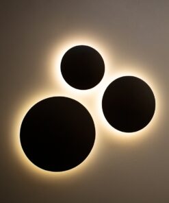 GloboStar® HELIO-R 60493 Φωτιστικό Τοίχου – Απλίκα Αρχιτεκτονικού Φωτισμού Εσωτερικού/Εξωτερικού Χώρου LED 10W 1200lm 120° x 360° AC 220-240V Αδιάβροχο IP65 Φ21 x Π5cm – Φυσικό Λευκό 4500K – Μαύρο – Στρόγγυλο – Bridgelux Chip – 3 Years Warranty