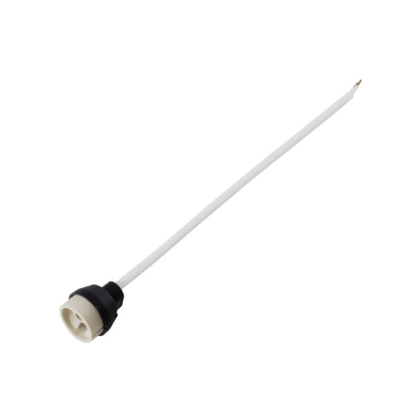 GloboStar® LAMPHOLDER 60499 Ντουί GU10 Πορσελάνης με 30cm VDE Καλώδιο & Anti-Fire Protection High Resistance Tube – ᐊVDEᐅ Certified – IP20 – Φ3.5 x Μ32cm – 5 Years Warranty