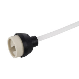 GloboStar® LAMPHOLDER 60499 Ντουί GU10 Πορσελάνης με 30cm VDE Καλώδιο & Anti-Fire Protection High Resistance Tube – ᐊVDEᐅ Certified – IP20 – Φ3.5 x Μ32cm – 5 Years Warranty