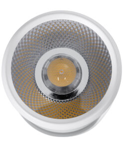 GloboStar® DETRONIC 60501 Επιφανειακό Κινούμενο Spot Downlight LED 10W 1300lm 24° AC 220-240V IP20 Φ9cm x Υ16cm – Στρόγγυλο – Λευκό – Φυσικό Λευκό 4500K – Bridgelux COB – TÜV Certified Driver – 5 Χρόνια Εγγύηση