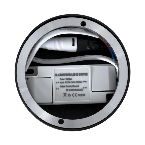 GloboStar® DETRONIC 60505 Επιφανειακό Κινούμενο Spot Downlight LED 10W 1250lm 24° AC 220-240V IP20 Φ9cm x Υ16cm – Στρόγγυλο – Μαύρο – Θερμό Λευκό 2700K – Bridgelux COB – TÜV Certified Driver – 5 Χρόνια Εγγύηση