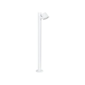 GloboStar® GARDENIA 60506 Φωτιστικό Κήπου – Κολωνάκι Αρχιτεκτονικού Φωτισμού Εξωτερικού Χώρου LED 7W 700lm 60° AC220-240V Αδιάβροχο IP65 – Σώμα Αλουμινίου & Tempered Glass – Μ12 x Π18 x Υ90cm – Θερμό Λευκό 2700K – Λευκό – Bridgelux Chip – 5 Years Warranty