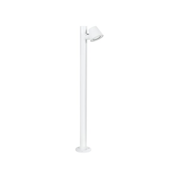 GloboStar® GARDENIA 60506 Φωτιστικό Κήπου – Κολωνάκι Αρχιτεκτονικού Φωτισμού Εξωτερικού Χώρου LED 7W 700lm 60° AC220-240V Αδιάβροχο IP65 – Σώμα Αλουμινίου & Tempered Glass – Μ12 x Π18 x Υ90cm – Θερμό Λευκό 2700K – Λευκό – Bridgelux Chip – 5 Years Warranty