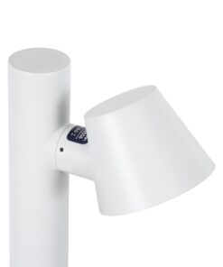 GloboStar® GARDENIA 60506 Φωτιστικό Κήπου – Κολωνάκι Αρχιτεκτονικού Φωτισμού Εξωτερικού Χώρου LED 7W 700lm 60° AC220-240V Αδιάβροχο IP65 – Σώμα Αλουμινίου & Tempered Glass – Μ12 x Π18 x Υ90cm – Θερμό Λευκό 2700K – Λευκό – Bridgelux Chip – 5 Years Warranty