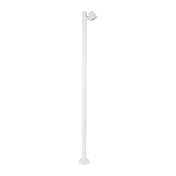 GloboStar® GARDENIA 60509 Φωτιστικό Κήπου – Πάρκου – Πλατείας – Κολωνάκι Αρχιτεκτονικού Φωτισμού Εξωτερικού Χώρου LED 7W 700lm 60° AC220-240V Αδιάβροχο IP65 – Σώμα Αλουμινίου & Tempered Glass – Μ15 x Π18 x Υ180cm – Θερμό Λευκό 2700K – Λευκό – Bridgelux Chip – 5 Years Warranty