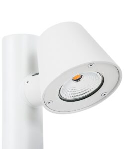 GloboStar® GARDENIA 60509 Φωτιστικό Κήπου – Πάρκου – Πλατείας – Κολωνάκι Αρχιτεκτονικού Φωτισμού Εξωτερικού Χώρου LED 7W 700lm 60° AC220-240V Αδιάβροχο IP65 – Σώμα Αλουμινίου & Tempered Glass – Μ15 x Π18 x Υ180cm – Θερμό Λευκό 2700K – Λευκό – Bridgelux Chip – 5 Years Warranty