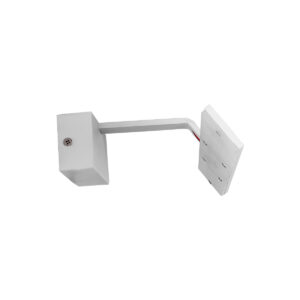 GloboStar® MIRROR 60512 Φωτιστικό Τοίχου – Απλίκα LED 12W 1440lm 120° AC 85-265V IP54 Φυσικό Λευκό 4500K Λευκό Μέταλλο – Μ42 x Π5 x Υ15cm – 2 Xρόνια Εγγύηση