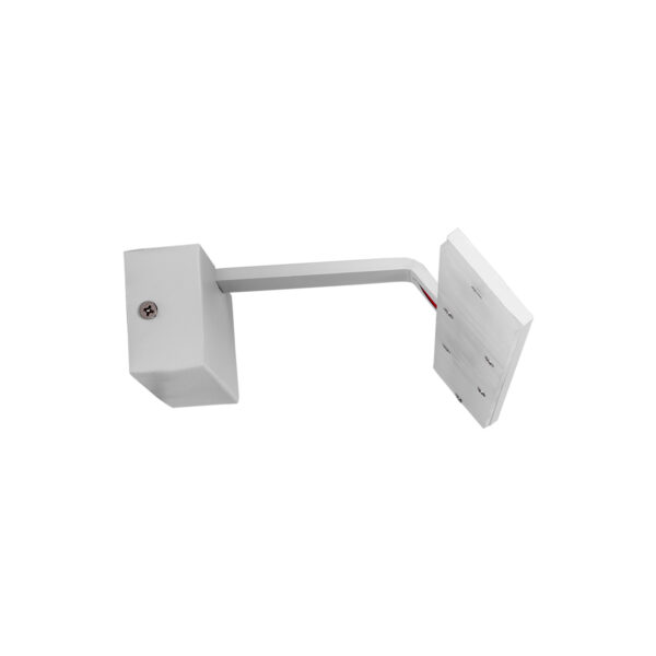 GloboStar® MIRROR 60512 Φωτιστικό Τοίχου – Απλίκα LED 12W 1440lm 120° AC 85-265V IP54 Φυσικό Λευκό 4500K Λευκό Μέταλλο – Μ42 x Π5 x Υ15cm – 2 Xρόνια Εγγύηση