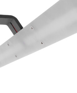 GloboStar® MIRROR 60513 Φωτιστικό Τοίχου – Απλίκα LED 12W 1440lm 120° AC 85-265V IP54 Φυσικό Λευκό 4500K Γκρι Μέταλλο – Μ42 x Π5 x Υ15cm – 2 Xρόνια Εγγύηση