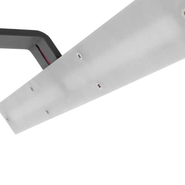 GloboStar® MIRROR 60513 Φωτιστικό Τοίχου – Απλίκα LED 12W 1440lm 120° AC 85-265V IP54 Φυσικό Λευκό 4500K Γκρι Μέταλλο – Μ42 x Π5 x Υ15cm – 2 Xρόνια Εγγύηση