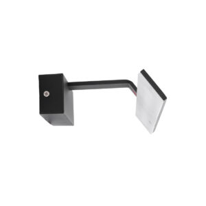 GloboStar® MIRROR 60514 Φωτιστικό Τοίχου – Απλίκα LED 12W 1440lm 120° AC 85-265V IP54 Φυσικό Λευκό 4500K Μαύρο Μέταλλο – Μ42 x Π5 x Υ15cm – 2 Xρόνια Εγγύηση
