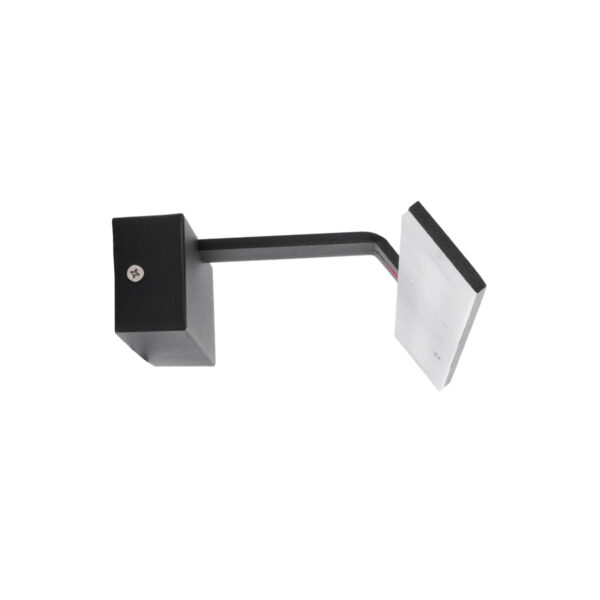 GloboStar® MIRROR 60514 Φωτιστικό Τοίχου – Απλίκα LED 12W 1440lm 120° AC 85-265V IP54 Φυσικό Λευκό 4500K Μαύρο Μέταλλο – Μ42 x Π5 x Υ15cm – 2 Xρόνια Εγγύηση