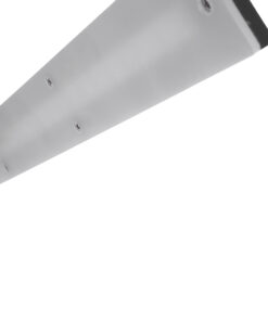 GloboStar® MIRROR 60516 Φωτιστικό Τοίχου – Απλίκα LED 14W 1680lm 120° AC 85-265V IP54 Φυσικό Λευκό 4500K Γκρι Μέταλλο – Μ58 x Π15 x Υ6cm – 2 Xρόνια Εγγύηση