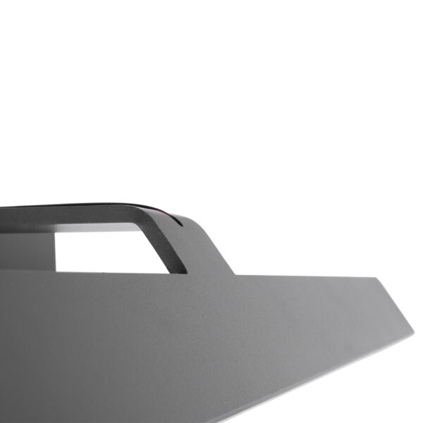 GloboStar® MIRROR 60516 Φωτιστικό Τοίχου – Απλίκα LED 14W 1680lm 120° AC 85-265V IP54 Φυσικό Λευκό 4500K Γκρι Μέταλλο – Μ58 x Π15 x Υ6cm – 2 Xρόνια Εγγύηση