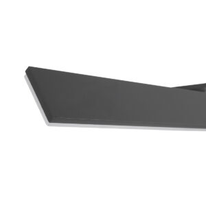GloboStar® MIRROR 60516 Φωτιστικό Τοίχου – Απλίκα LED 14W 1680lm 120° AC 85-265V IP54 Φυσικό Λευκό 4500K Γκρι Μέταλλο – Μ58 x Π15 x Υ6cm – 2 Xρόνια Εγγύηση