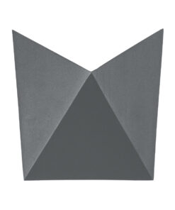 GloboStar® STEALTH 60519 Φωτιστικό Τοίχου – Απλίκα Αρχιτεκτονικού Φωτισμού Εσωτερικού/Εξωτερικού Χώρου Up or Down LED 10W 1000lm 60° AC220-240V Αδιάβροχο IP65 – Σώμα Αλουμινίου & Tempered Glass – Μ17 x Π17 x Υ7.5cm – Θερμό Λευκό 2700K – Γκρι Ανθρακί – Bridgelux Chip – 5 Years Warranty