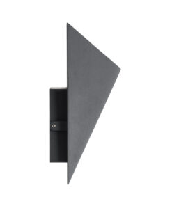 GloboStar® STEALTH 60519 Φωτιστικό Τοίχου – Απλίκα Αρχιτεκτονικού Φωτισμού Εσωτερικού/Εξωτερικού Χώρου Up or Down LED 10W 1000lm 60° AC220-240V Αδιάβροχο IP65 – Σώμα Αλουμινίου & Tempered Glass – Μ17 x Π17 x Υ7.5cm – Θερμό Λευκό 2700K – Γκρι Ανθρακί – Bridgelux Chip – 5 Years Warranty