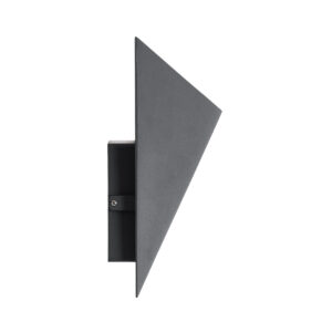 GloboStar® STEALTH 60519 Φωτιστικό Τοίχου – Απλίκα Αρχιτεκτονικού Φωτισμού Εσωτερικού/Εξωτερικού Χώρου Up or Down LED 10W 1000lm 60° AC220-240V Αδιάβροχο IP65 – Σώμα Αλουμινίου & Tempered Glass – Μ17 x Π17 x Υ7.5cm – Θερμό Λευκό 2700K – Γκρι Ανθρακί – Bridgelux Chip – 5 Years Warranty