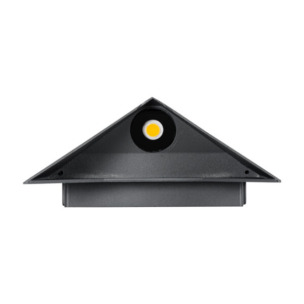 GloboStar® STEALTH 60519 Φωτιστικό Τοίχου – Απλίκα Αρχιτεκτονικού Φωτισμού Εσωτερικού/Εξωτερικού Χώρου Up or Down LED 10W 1000lm 60° AC220-240V Αδιάβροχο IP65 – Σώμα Αλουμινίου & Tempered Glass – Μ17 x Π17 x Υ7.5cm – Θερμό Λευκό 2700K – Γκρι Ανθρακί – Bridgelux Chip – 5 Years Warranty