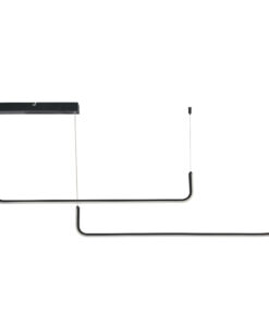 InLight Κρεμαστό φωτιστικό LED 38W CCT σε μαύρη απόχρωση D:145cm (6052-BL)