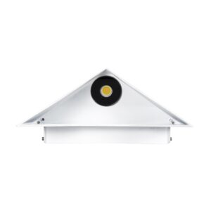 GloboStar® STEALTH 60521 Φωτιστικό Τοίχου – Απλίκα Αρχιτεκτονικού Φωτισμού Εσωτερικού/Εξωτερικού Χώρου Up or Down LED 10W 1100lm 60° AC220-240V Αδιάβροχο IP65 – Σώμα Αλουμινίου & Tempered Glass – Μ17 x Π17 x Υ7.5cm – Φυσικό Λευκό 4500K – Λευκό – Bridgelux Chip – 5 Years Warranty