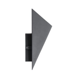 GloboStar® STEALTH 60522 Φωτιστικό Τοίχου – Απλίκα Αρχιτεκτονικού Φωτισμού Εσωτερικού/Εξωτερικού Χώρου Up or Down LED 10W 1100lm 60° AC220-240V Αδιάβροχο IP65 – Σώμα Αλουμινίου & Tempered Glass – Μ17 x Π17 x Υ7.5cm – Φυσικό Λευκό 4500K – Γκρι Ανθρακί – Bridgelux Chip – 5 Years Warranty