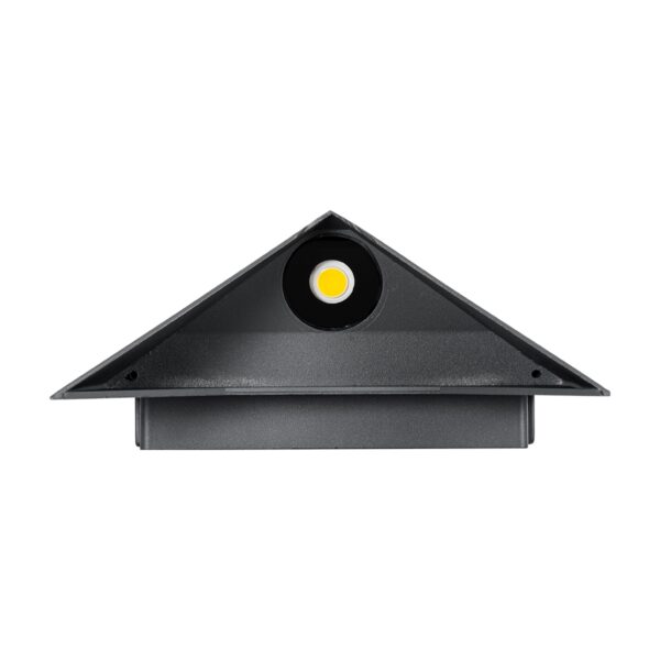 GloboStar® STEALTH 60522 Φωτιστικό Τοίχου – Απλίκα Αρχιτεκτονικού Φωτισμού Εσωτερικού/Εξωτερικού Χώρου Up or Down LED 10W 1100lm 60° AC220-240V Αδιάβροχο IP65 – Σώμα Αλουμινίου & Tempered Glass – Μ17 x Π17 x Υ7.5cm – Φυσικό Λευκό 4500K – Γκρι Ανθρακί – Bridgelux Chip – 5 Years Warranty