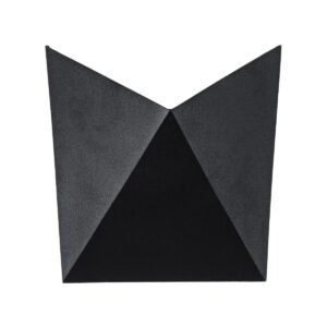GloboStar® STEALTH 60523 Φωτιστικό Τοίχου – Απλίκα Αρχιτεκτονικού Φωτισμού Εσωτερικού/Εξωτερικού Χώρου Up or Down LED 10W 1100lm 60° AC220-240V Αδιάβροχο IP65 – Σώμα Αλουμινίου & Tempered Glass – Μ17 x Π17 x Υ7.5cm – Φυσικό Λευκό 4500K – Μαύρο – Bridgelux Chip – 5 Years Warranty