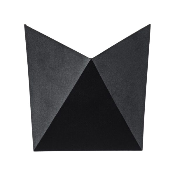GloboStar® STEALTH 60523 Φωτιστικό Τοίχου – Απλίκα Αρχιτεκτονικού Φωτισμού Εσωτερικού/Εξωτερικού Χώρου Up or Down LED 10W 1100lm 60° AC220-240V Αδιάβροχο IP65 – Σώμα Αλουμινίου & Tempered Glass – Μ17 x Π17 x Υ7.5cm – Φυσικό Λευκό 4500K – Μαύρο – Bridgelux Chip – 5 Years Warranty