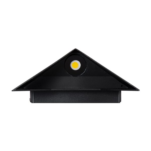 GloboStar® STEALTH 60523 Φωτιστικό Τοίχου – Απλίκα Αρχιτεκτονικού Φωτισμού Εσωτερικού/Εξωτερικού Χώρου Up or Down LED 10W 1100lm 60° AC220-240V Αδιάβροχο IP65 – Σώμα Αλουμινίου & Tempered Glass – Μ17 x Π17 x Υ7.5cm – Φυσικό Λευκό 4500K – Μαύρο – Bridgelux Chip – 5 Years Warranty