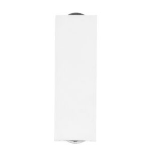 GloboStar® LINOR 60527 Φωτιστικό Τοίχου – Απλίκα Αρχιτεκτονικού Φωτισμού Εσωτερικού/Εξωτερικού Χώρου Up & Down LED 10W 1000lm 60° AC220-240V Αδιάβροχο IP65 – Σώμα Αλουμινίου & Tempered Glass – Μ12.5 x Π6 x Υ4cm – Θερμό Λευκό 2700K – Λευκό – Bridgelux Chip – 5 Years Warranty