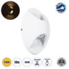 GloboStar® JEREMY 60530 Φωτιστικό Τοίχου – Απλίκα Αρχιτεκτονικού Φωτισμού Εσωτερικού/Εξωτερικού Χώρου Up & Down LED 10W 1000lm 60° AC220-240V Αδιάβροχο IP65 – Σώμα Αλουμινίου & Tempered Glass – Μ16 x Π10 x Υ7cm – Θερμό Λευκό 2700K – Λευκό – Bridgelux Chip – 5 Years Warranty