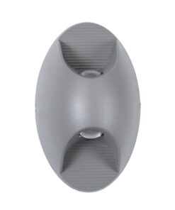 GloboStar® JEREMY 60531 Φωτιστικό Τοίχου – Απλίκα Αρχιτεκτονικού Φωτισμού Εσωτερικού/Εξωτερικού Χώρου Up & Down LED 10W 1000lm 60° AC220-240V Αδιάβροχο IP65 – Σώμα Αλουμινίου & Tempered Glass – Μ16 x Π10 x Υ7cm – Θερμό Λευκό 2700K – Γκρι Ανθρακί – Bridgelux Chip – 5 Years Warranty