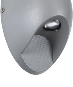 GloboStar® JEREMY 60531 Φωτιστικό Τοίχου – Απλίκα Αρχιτεκτονικού Φωτισμού Εσωτερικού/Εξωτερικού Χώρου Up & Down LED 10W 1000lm 60° AC220-240V Αδιάβροχο IP65 – Σώμα Αλουμινίου & Tempered Glass – Μ16 x Π10 x Υ7cm – Θερμό Λευκό 2700K – Γκρι Ανθρακί – Bridgelux Chip – 5 Years Warranty