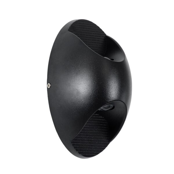 GloboStar® JEREMY 60532 Φωτιστικό Τοίχου – Απλίκα Αρχιτεκτονικού Φωτισμού Εσωτερικού/Εξωτερικού Χώρου Up & Down LED 10W 1000lm 60° AC220-240V Αδιάβροχο IP65 – Σώμα Αλουμινίου & Tempered Glass – Μ16 x Π10 x Υ7cm – Θερμό Λευκό 2700K – Μαύρο – Bridgelux Chip – 5 Years Warranty