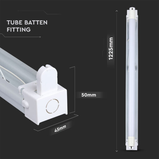 Βάση στήριξης 1xT8 1200mm V-TAC – 6054